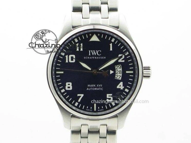 MIROTIME 0315 Pilot Chrono SS IW387809 ZF 1:1 Best Edition Silver Dial On SS Bracelet A Trendsetting 7327